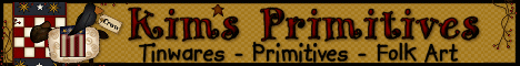 Kim's Primitives - Unique Primitive Country Decor, primitive jars beehive, crows, folk star, hoosier, tinwares, enamelware, game boards,   Wholesale!!!